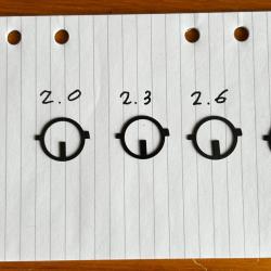 Lot de 5 guidons &agrave; lame anschutz