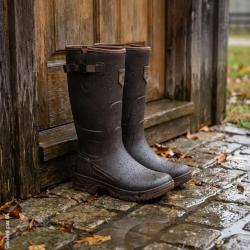 Bottes de chasse Somlys B02 n&eacute;opr&egrave;ne 4 mm &agrave; soufflet &eacute;tanche 42