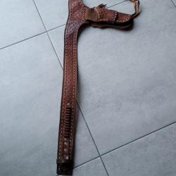 Holster western en cuir.