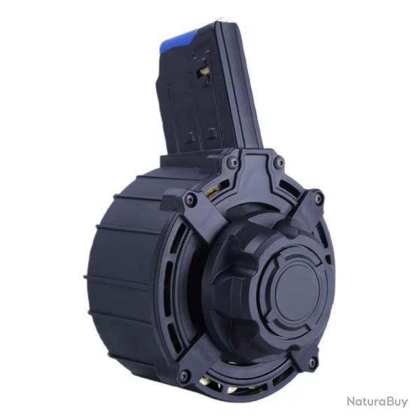 Chargeur tambour 20 coups pour fusil type AR12, cal 12