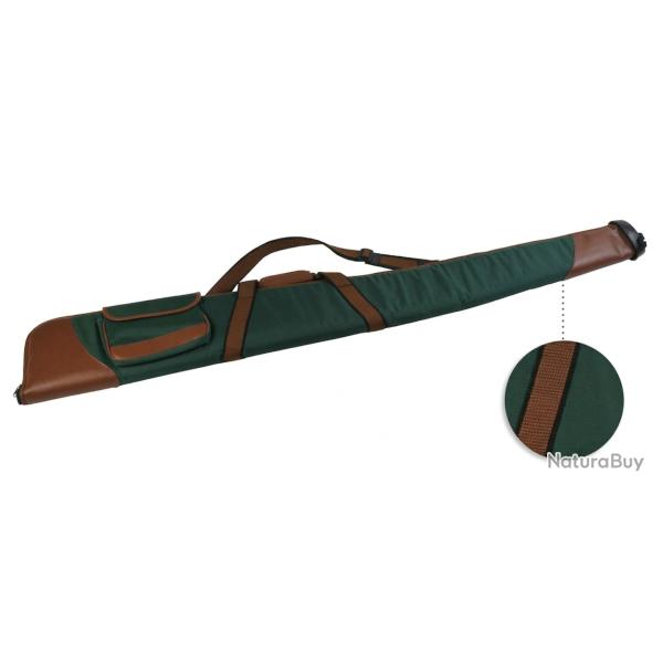 Etui Fusil Vert/Marron avec Poche de 135 cm januel fourreau
