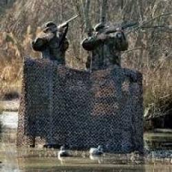 Kit complet d'aff&ucirc;t en filet de camouflage avec pieds et sac de transport :
