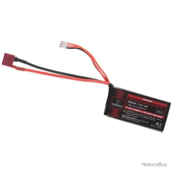 Batterie LIPO - 1000mAh 7,4V 65C - NIMROD