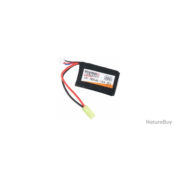 Batterie LIPO - 1600mAh 7,4V 25C - Swiss Arms