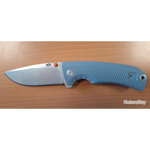 Couteau pliant SOG TELLUS FLK - Gris/Orange - Occasion