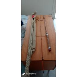 Canne pezon et Michel en bambou refendu , telebolic . BB2. 2 - 8gr.