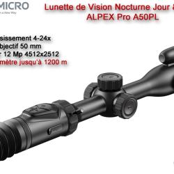 Lunette HIKMICRO de Vision Nocturne ALPEX Pro A50PL avec T&eacute;l&eacute;m&egrave;tre