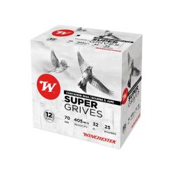 CARTON DE 500 CARTOUCHES WINCHESTER SUPER GRIVES CALIBRE 12 - 32G - BJ