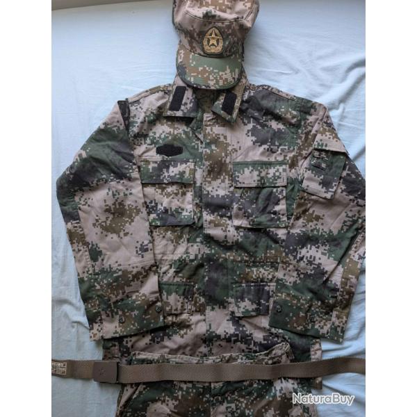 RARE Uniforme complet de l'arm�e chinoise ( PLA ) type 07