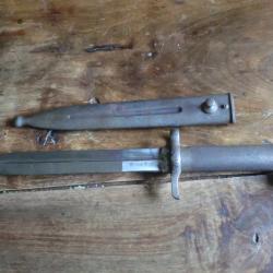 baionnette su&eacute;doise MOD 1896  N&deg; matricule D14 -1005