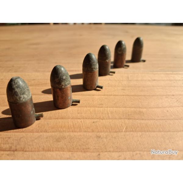 Lot de 6 cartouches11mm lefaucheux � broche