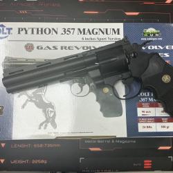 Pistolet colt python 6 pouces gas airsoft 24 coups