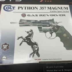 Pistolet colt python 4 pouces gas airsoft 24 coups ch