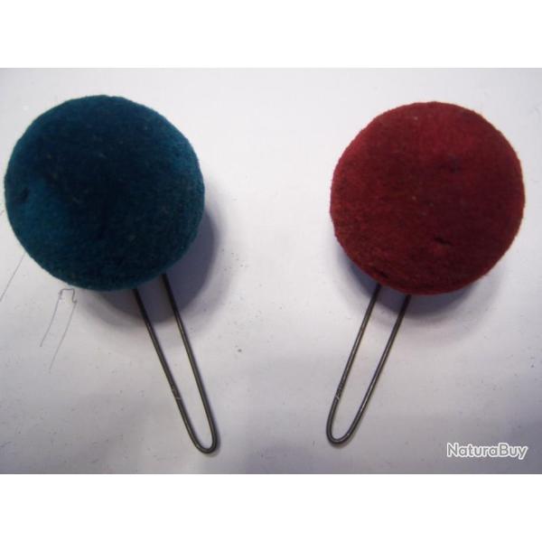 lot de 2 Pompons du Shako k�pi second empire Deuxi�me et Troisi�me R�publiques x