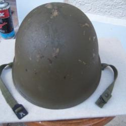 casque lourd  50  Indochine date 52  1 er type patte fixe jugulaire rivet&eacute;  x