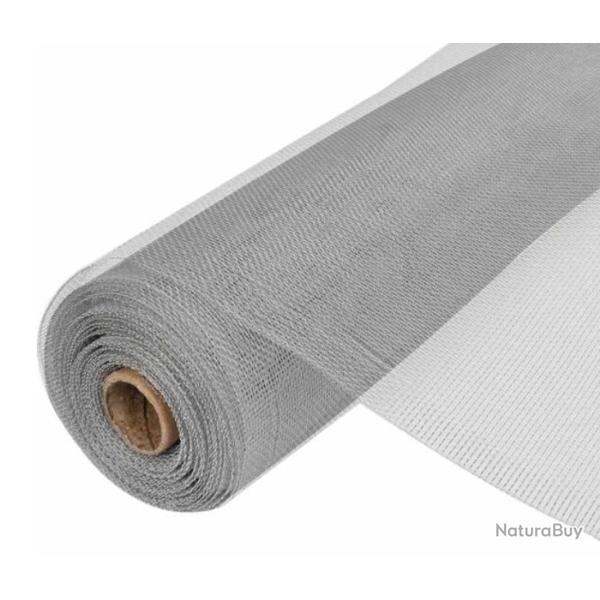 Moustiquaire aluminium argent� 100x500 cm r�sistante rouille polyvalente