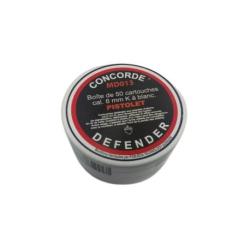 Cartouches CONCORDE DEFENDER calibre 8mm K &agrave; blanc (pistolet) x50