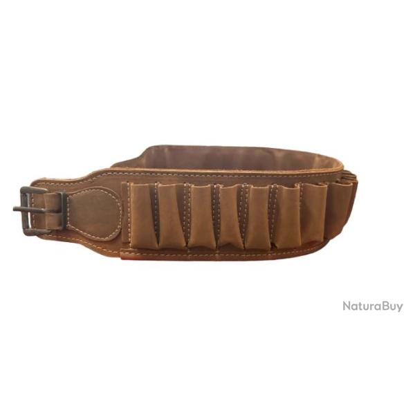 Cartouchi�re cuir vieilli 20 tubes pour calibre 20