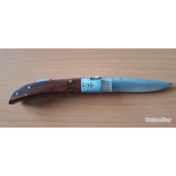 Couteau Camarguais N�10 Trident forg� - Lame 100mm - Manche Amourette bross�e - Occasion