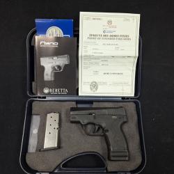 Pistolet Beretta Nano BU9, Cal. 9x19mm - 1� sans prix de r&eacute;serve !!