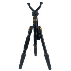 Tr&eacute;pied Aluminium R&eacute;glable avec T&ecirc;te en V � Support de Tir, Chasse, Jumelles & Longue-Vue
