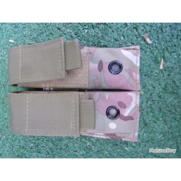porte-chargeurs double de pistolet auto.