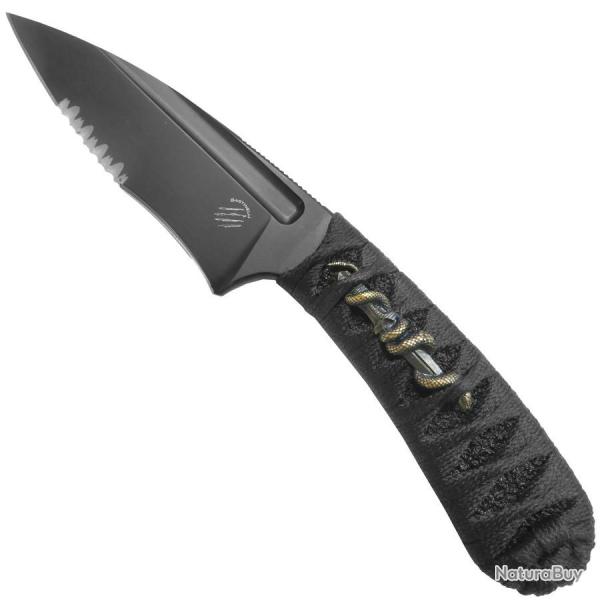 SIN Custom Tsukamaki bronze Menuki L Serrated- Bastinelli Cr�ations