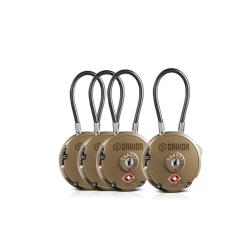 Lot de 4 Cadenas &agrave; Cable (TSA) - Savior Tan