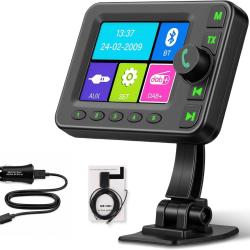 Adaptateur Dab pour Autoradio, Plug&Play Adaptateur Dab+ Voiture R&eacute;cepteur DAB Portable avec Bluetoo