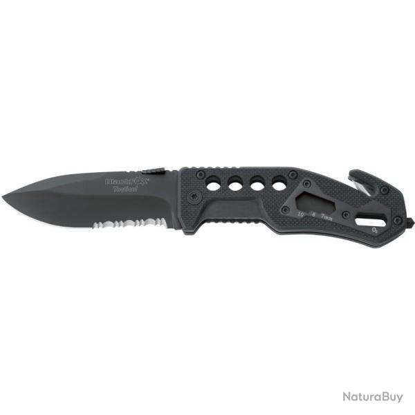 Couteau Pliant Black Fox Tactical Lame Acier 440 Manche G10 Linerlock BF115