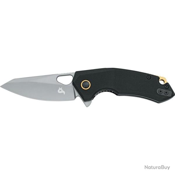 Couteau Pliant Black Fox The Corner Lame Acier 10Cr15CoMoV Manche G10 Linerlock BF787G10B