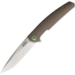 Couteau S-TEC Kangaroo Lame Acier 14C28N Manche G10 Linerlock STTS500K