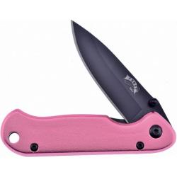 Couteau Frost Cutlery Pocket Bandit Lame Acier Inoxydable Manche Aluminium Rose Linerlock F16818PK