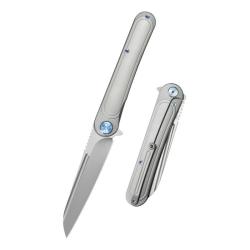 Couteau Pliant KB Dandy Lame CPM S90V Manche Titane gris Framelock KUB247J