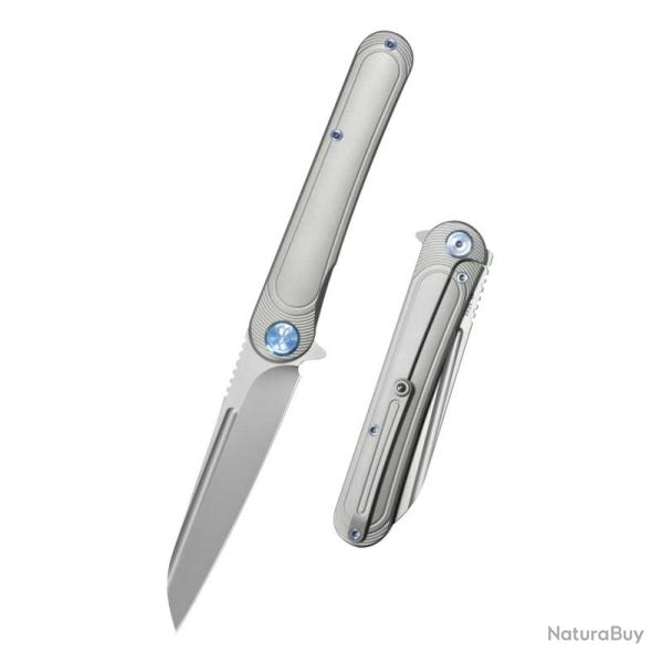 Couteau Pliant KB Dandy Lame CPM S90V Manche Titane gris Framelock KUB247J