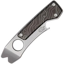 Pince Multi-Outils Gerber Chonk Manche Aluminium Noir gravure topographique G4145
