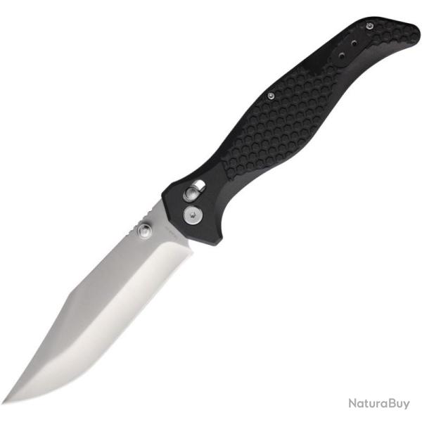 Couteau Pliant S-TEC TS112 Lame Inox Manche Nylon Noir Crossbar Lock STTS112BK