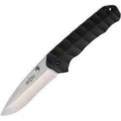 Couteau Pliant S-TEC TS027 Lame Inox Manche G10 Noir Linerlock STTS027