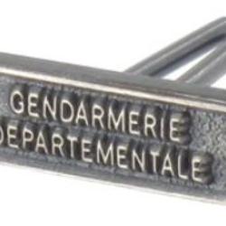 Agrafe M&eacute;daille et Barrette "Gendarmerie D&eacute;partementale" R&eacute;duction