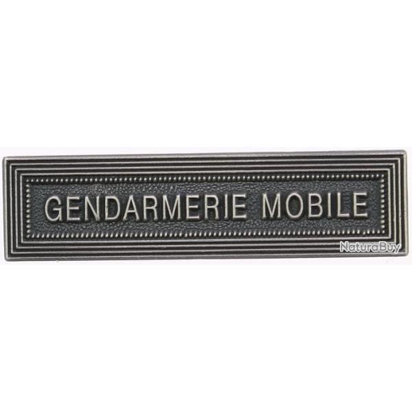 Agrafe M�daille et Barrette "Gendarmerie Mobile" Ordonnance