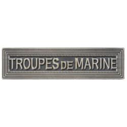 Agrafe M&eacute;daille et Barrette "Troupes de Marine" Ordonnance