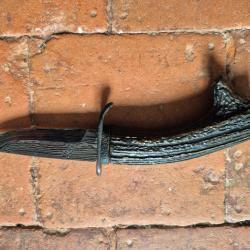 Couteau de chasse avec lame sign&eacute;e Poul Strand, c&eacute;l&egrave;bre forgeron danois.