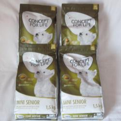 CONCEPT FOR LIFE : LOT DE 5 SACS DE CROQUETTES POUR PETITS CHIENS SENIOR / 7,50 kg