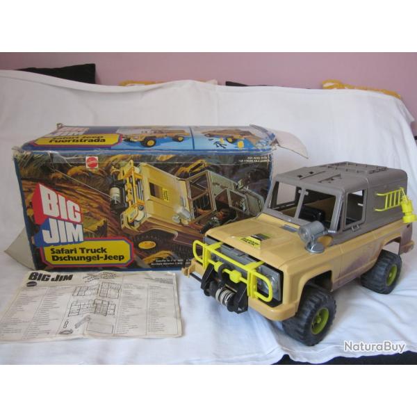 MATTEL - BIG JIM : SAFARI JEEP - 2268 / AVEC BOITE ET NOTICE - VINTAGE 1978