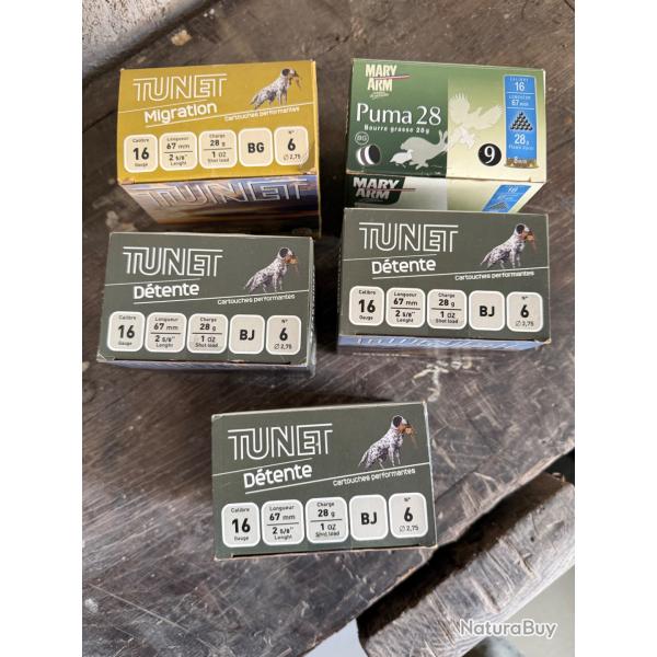Lot de Cartouches calibre 16