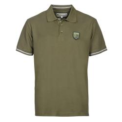 Polo Percussion manches courtes brod&eacute; logo kaki L