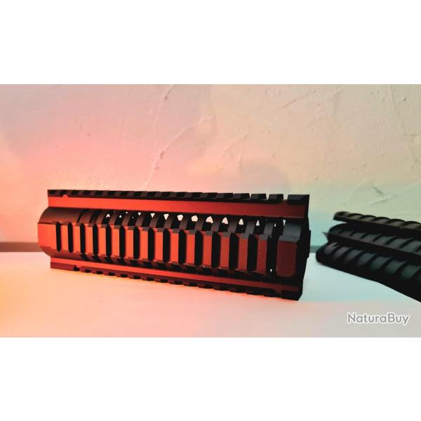 GARDE MAIN TM4 RIS CAL.43 7' AVEC COUVRES RAILS X 3 ET BARREL NUT ENSEMBLE COMPLET!