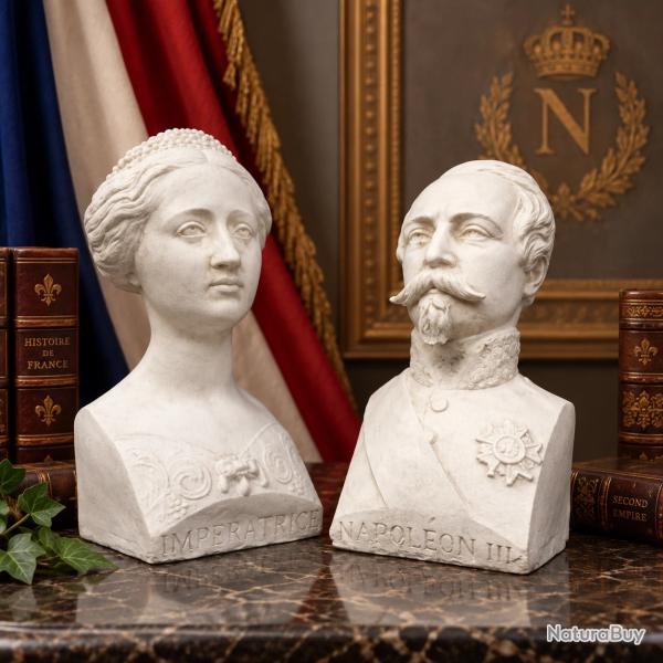 Buste de l'Empereur Napol�on III et de l'Imp�ratrice Eug�nie