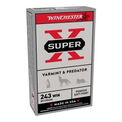 Munitions Winchester Calibre 243 WIN 80GR PSP x20
