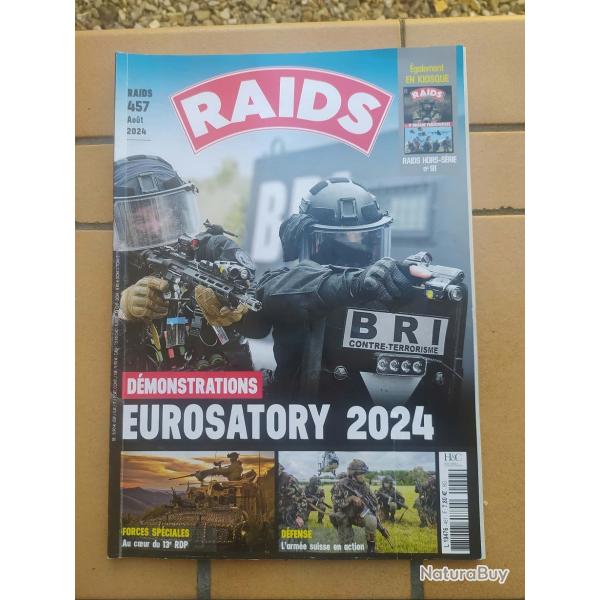 REVUE RAIDS 457 AOUT2024 EUROSATORY FORCE SPECIALES 13RDP CHAR DE COMBAT ARMEE SUISSE UKRAINE